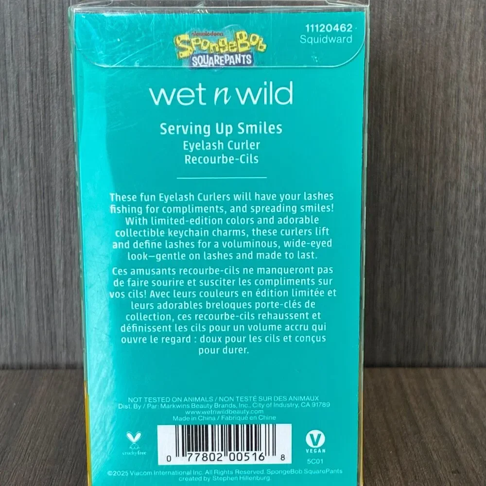 SpongeBob SquarePants Wet N Wild Limited Edition Squidward Eyelash Curler New